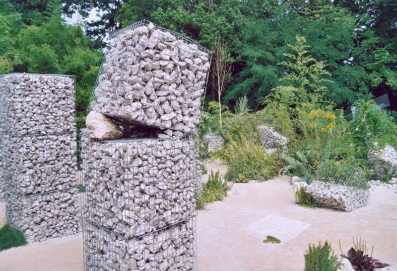 gabion aménagement jardin